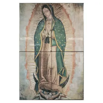 Juego Decorado Virgen de Guadalupe Porcelanite C04 M604983 20x30