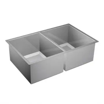 Tarja Doble de Acero Inoxidable Moen Bajo Cubierta 78x45 cm G16200-01 Acero Inox