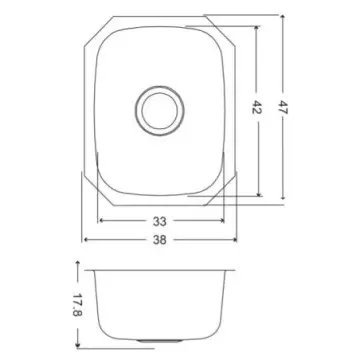 Tarja de Submontar de Acero Inoxidable Eb Técnica 47x38 A15188aco