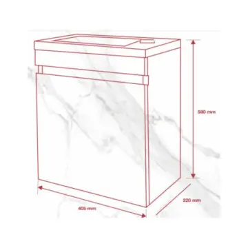 Tocador Tendenzza Fico 40.5x22x58 cm Mb1c Nogal