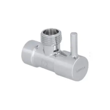 Llave de control angular Urrea Redonda 402 Roscable Cromo