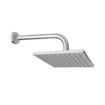 Regadera Con Brazo Y Chapetón Urrea de Plato Cuadrado 20 cm 2262b Cromo