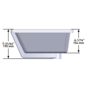 Lavabo Moen Camerist Bajo Cubierta Lsu1224 Blanco