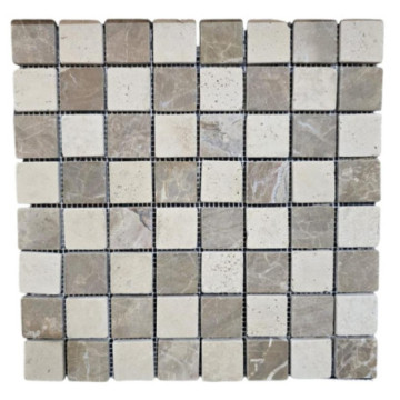 Malla Jacof Bross Mix Cuadros Claro 30x30cm