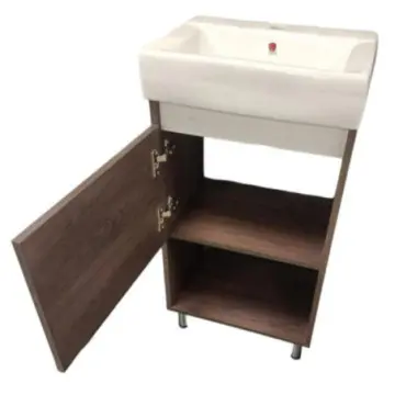 Combo Cato Tocador Rubi Wengue Mas Lavabo Marcela Blanco