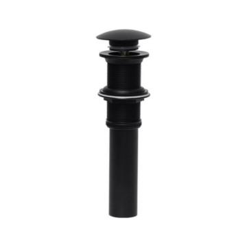 Contra Sin Rebosadero Con Tapón Push Para Lavabo Coflex Ph-220mb Negro Mate