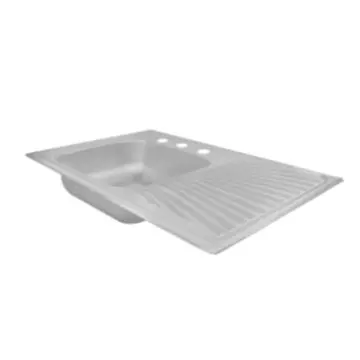 Tarja de Empotrar Eb Técnica  Marck 80x52 cm Escurridor Derecho K-102