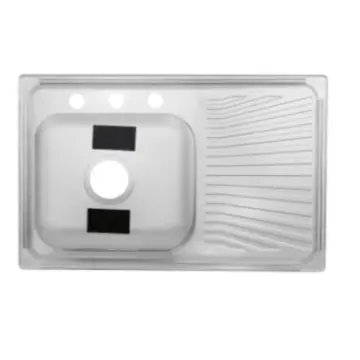 Tarja de Empotrar Eb Técnica  Marck 80x52 cm Escurridor Izquierdo K-101