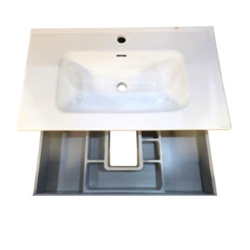 Tocador Esbaño Vitale 80 con Lavabo 90109 Blanco Brillo