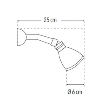 Regadera Dica Con Brazo Y Chapetón 4500b Cromo