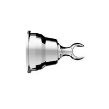 Chapetón con soporte para regadera manual Helvex SR-160-S Satín