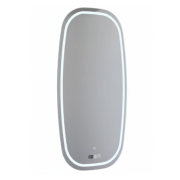 Espejo Esbaño Ignis Semirectangular Con Luz Led Bluetooth 45x90cm 36003
