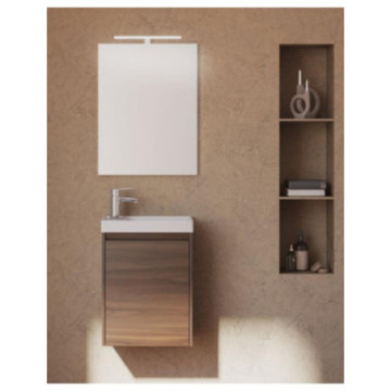 Tocador Esbaño Spot Con Lavabo Small 40cm 90444 Nogal Terra