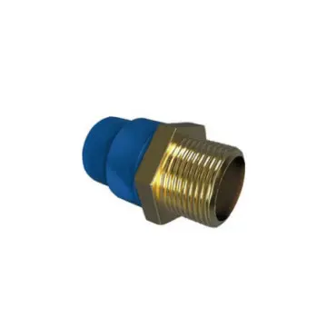 Adaptador Macho Futura CPVC Con Inserto Metálico 13mm F8136IB-005 Azul