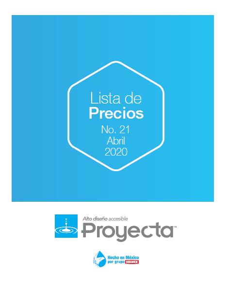 Catálogo Proyecta Lista de Precios 2020