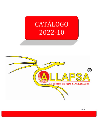 Catálogo Allapsa 2022