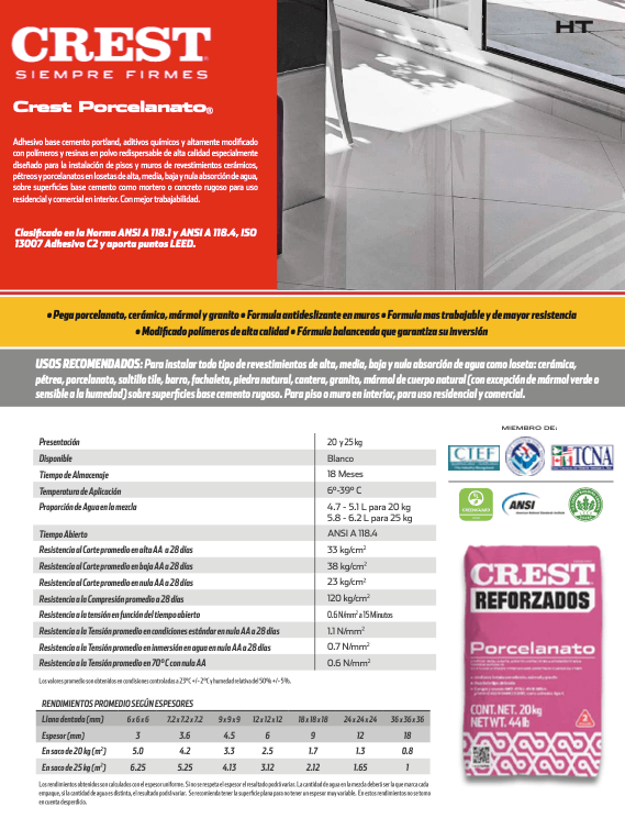 Cat&aacute;logo Marca (Crest Porcelanato) 2026
