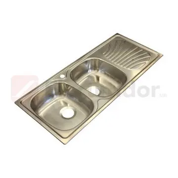 Tarja de Empotrar Tramontina 116x50 Doble 93881/615 Acero Inoxidable