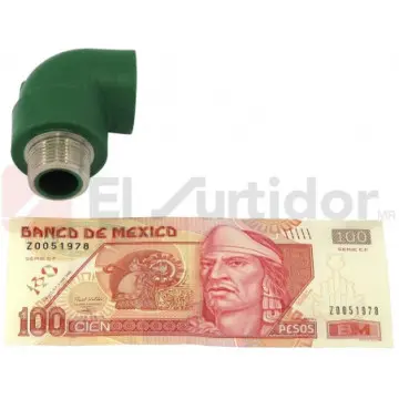Codo de 90ordm Con Rosca Exterior Tuboplus 25x3/4