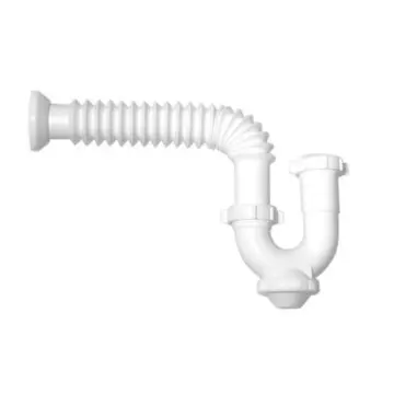 Céspol Flexible Para Fregadero de Polipropileno Miber De-cf Blanco