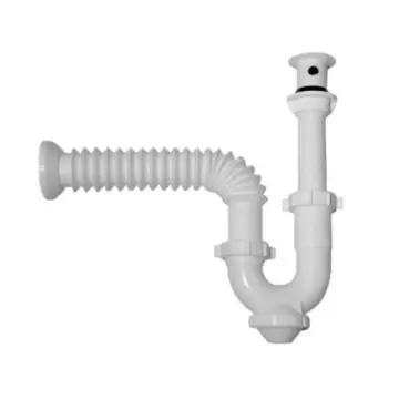 Céspol Flexible Con Rejilla Inoxidable Para Lavabo 1 1/2quot Miber De-cflai Blanco