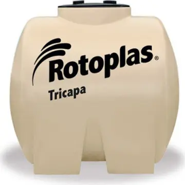 Tinaco Sisterna Horizontal Con Filtro Y Accesorios Rotoplas 500017 Garantia de Por Vida Eco 1100 L Beige