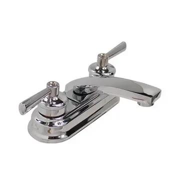 Mezcladora Para Lavabo Rugo 24-r Manija de Palanca Cromo