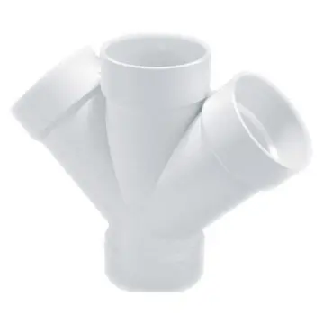 Yee Doble Sanitaria de Cementar Amanco 100x100 922094 Blanco