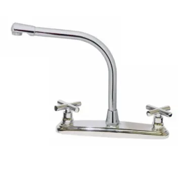 Mezcladora Para Fregadero Rugo 8-icc Manija Cruceta Cromo