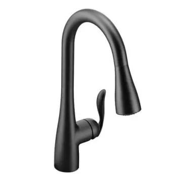 Monomando Para Fregadero Moen Arbor 7594bl Negro Mate