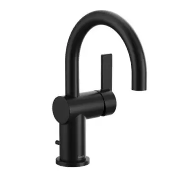 Monomando Para Lavabo Moen Cia 6221bl Negro Mate