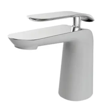 Monomando Para Lavabo Wasser S9 Ws19.014 Blanco/cromo