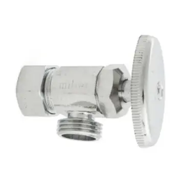 Llave Angular de Barril Miber 1/2x1/2 Vp-a5812 Cromo