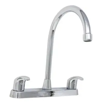 Mezcladora Para Fregadero Urrea 8 Pulgadas 9333 Con Manerales de Palanca Cromo