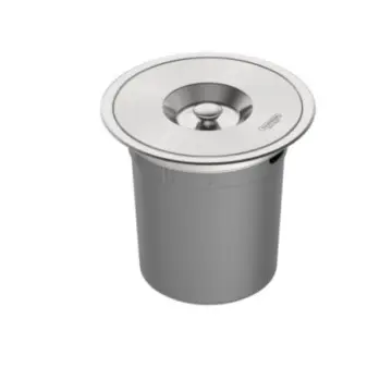 Basurero Redondo de Empotrar Tramontina 94518/005 5 Litros Acero Inoxidable