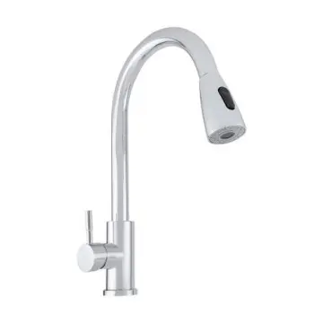 Monomando Para Fregadero Ecológico Retractil Dica 4085 Cromo