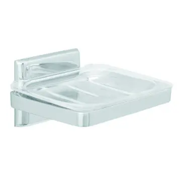 Jabonera de Empotrar Urrea 308 Con Plato de Acrílico Cromo