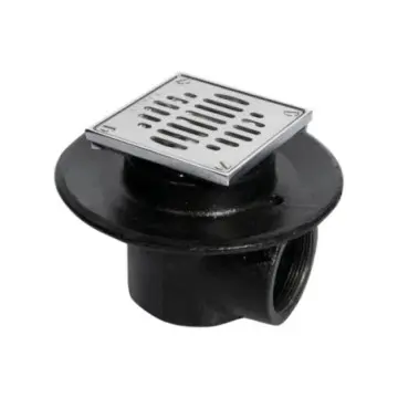 Coladera Corta de Rejilla Cuadrada Helvex 1 Boca 22-ch