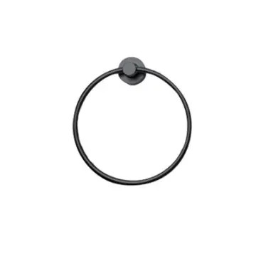 Toallero de Argolla Wasser Tecno-project S166220 Negro