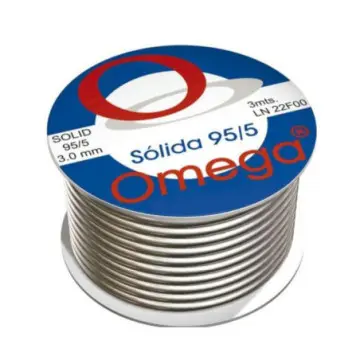 Soldadura 95x5 Omega Carrete de 3 Metros Gris