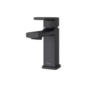 Monomando Corto Para Lavabo Pfister Deckard Lg42dapb Negro Mate