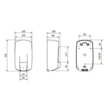 Dosificador de Jabón Jofel Ac70300 Aitana Silver