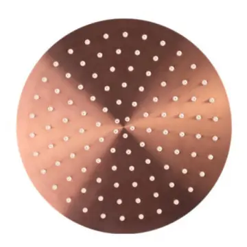 Regadera de Plato Redonda de 25cm Urrea 2225inox.8 Bronce