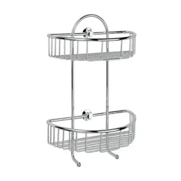 Repisa Semicircular Doble Rejilla Helvex Rej-03 Cromo