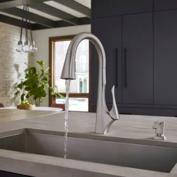 Monomando Para Fregadero Pfister Venturi F5297vngs Acero Inoxidable