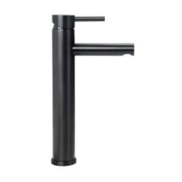 Monomando Alto Para Lavabo Urrea Inox 9035inox.2 Negro