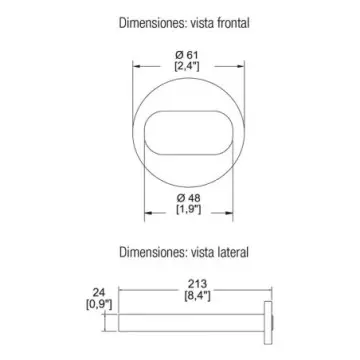 Salida de Tina A Pared Helvex Tv-062 Premier Cromo