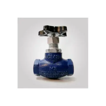 Válvula de Globo Recta Roscada Cms International de 19 51014005 Azul