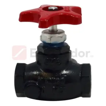 Válvula de Globo Cms International Recta Roscada de 25 4500 Negro