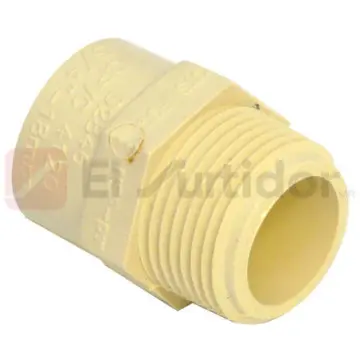 Adaptador Macho de Cpvc Durman 19 Beige O Azul